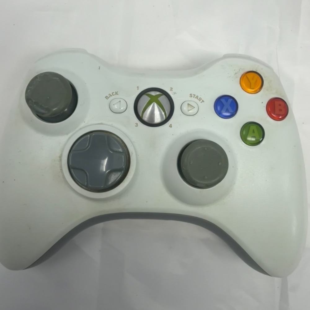 Microsoft Xbox 360 Wireless Controller White Model 1403 Official OEM Gamepad